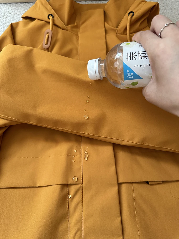 Unisex Outdoor Climbing Sport Soft  Jacket Yellow Sunflower Three-Proof Durable Outdoor Windproof Breathable Jacket
