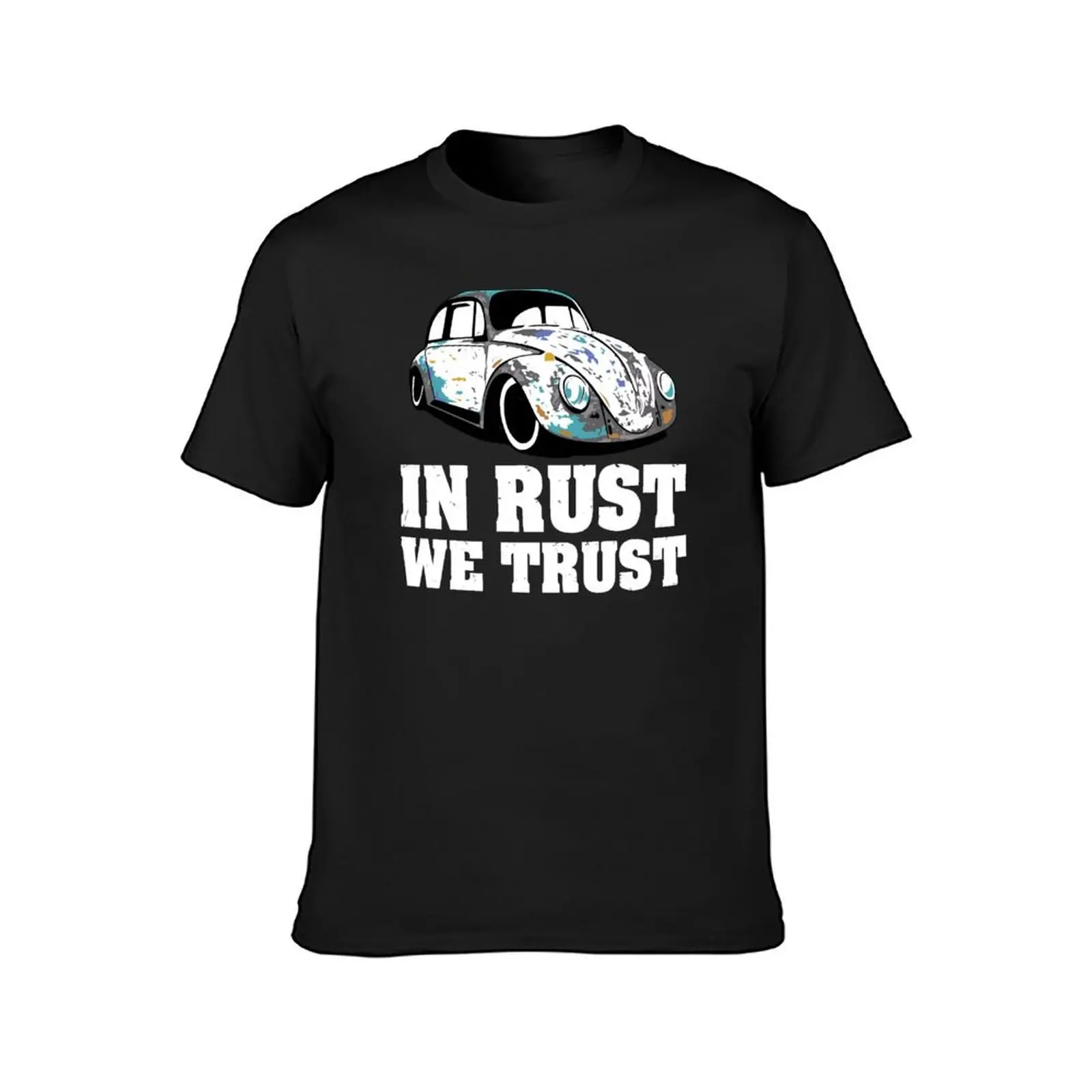 In Rust We Trust Classic Car T-Shirt anime clothes Blouse blanks black t shirts for men