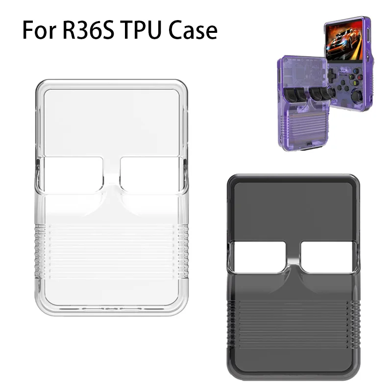 New Open-source Handheld Protective Case for R36S Portable Game Console Accessory Storage Transparent Shell All in One