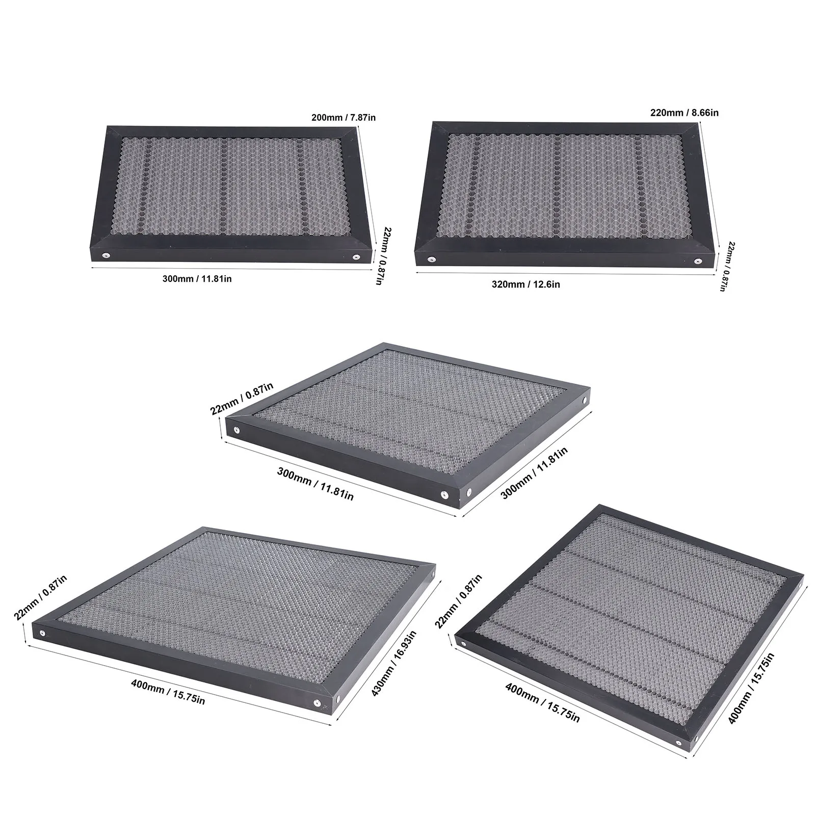 Mesa de trabajo de panal Mesa de trabajo de panal Placa de cama de trabajo Tablero de panel para corte de grabado láser