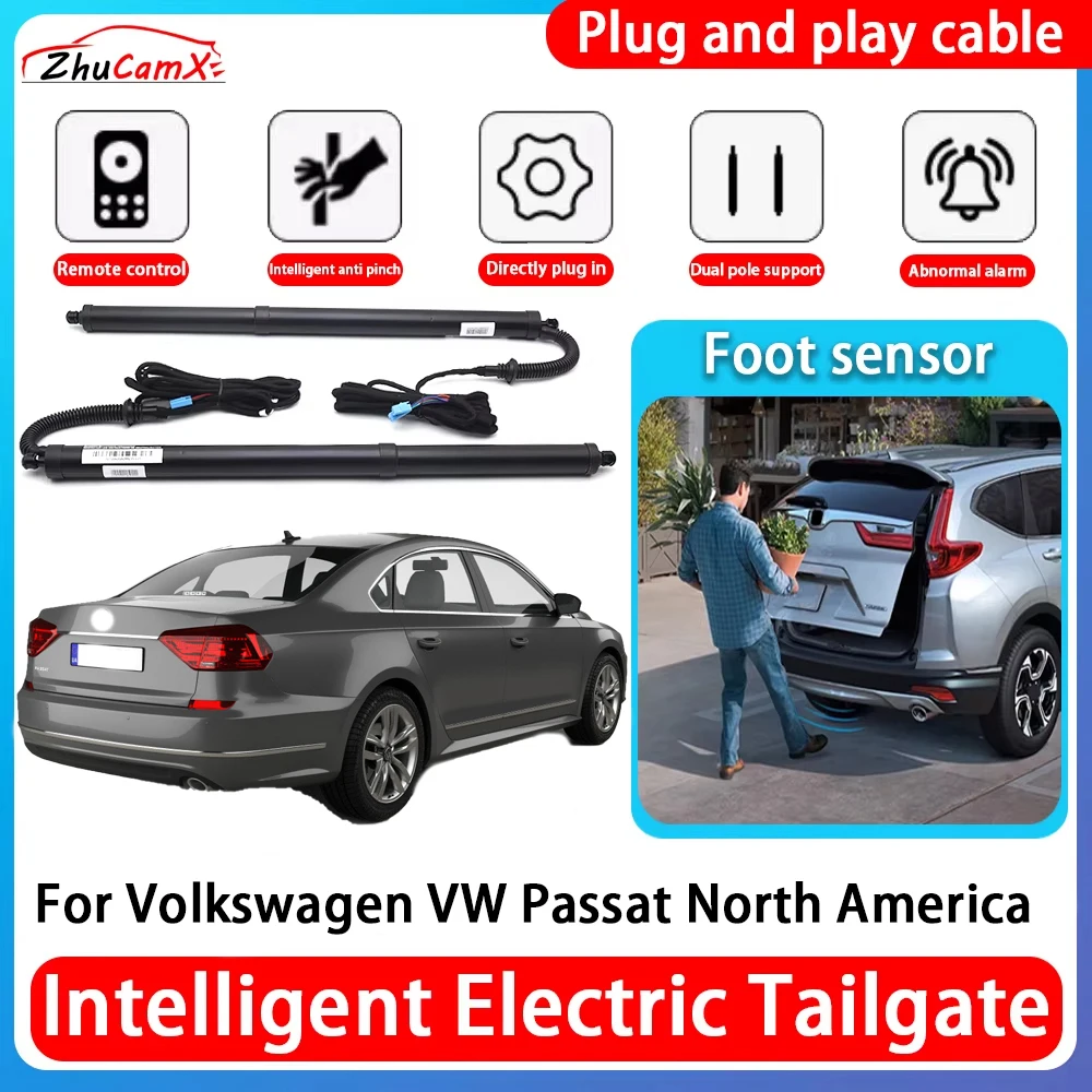 ZhuCamX For Volkswagen VW Passat North America Car Power Trunk Electric Suction Tailgate Intelligent Tail Gate Lift Strut