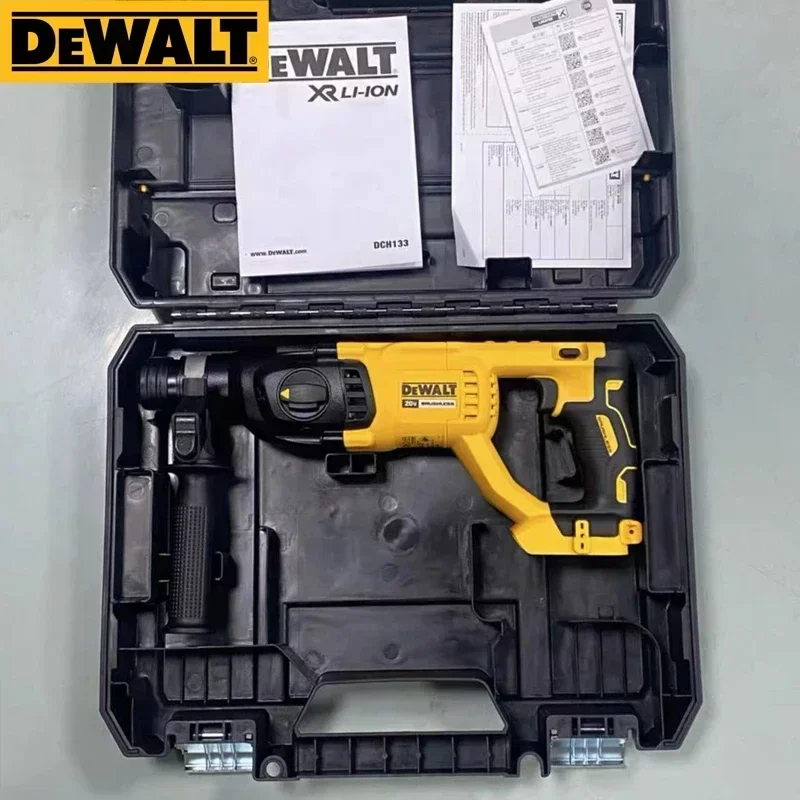 Dewalt Brushless Rotary Hammer DCH133 20V MAX XR Variable Speed Multifunctional Industrial Rechargeable Impact Drill Power Tools