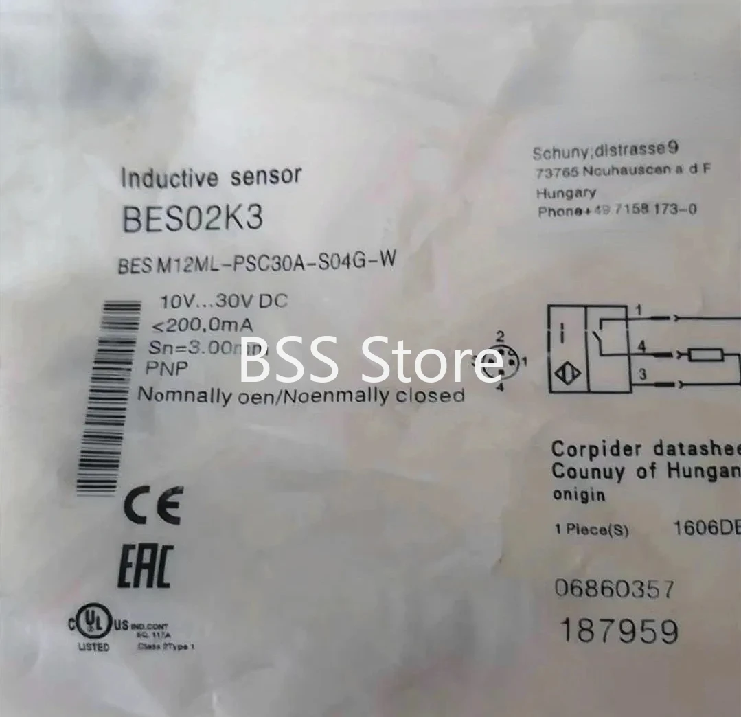 

Датчик аттенюации BES02K3 BES M12ML-PSC30A-S04G-W