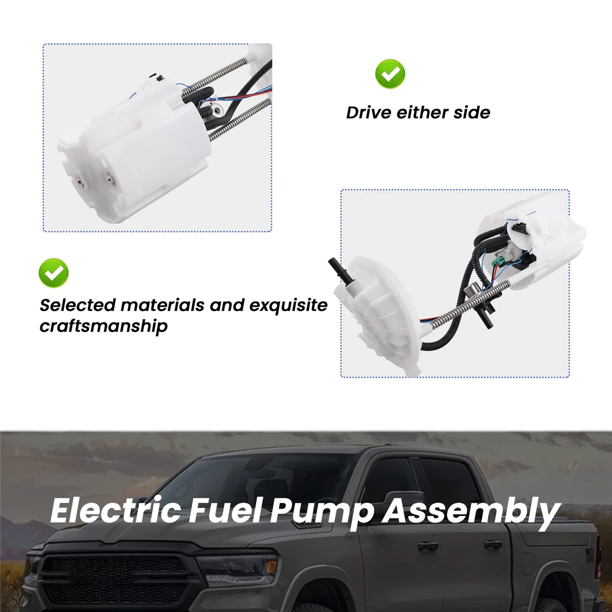 

New Electric Fuel Pump Module Assembly for Dodge Ram 1500 3.7L 5.7L 2009-2010 E7252M P76702M jasmine