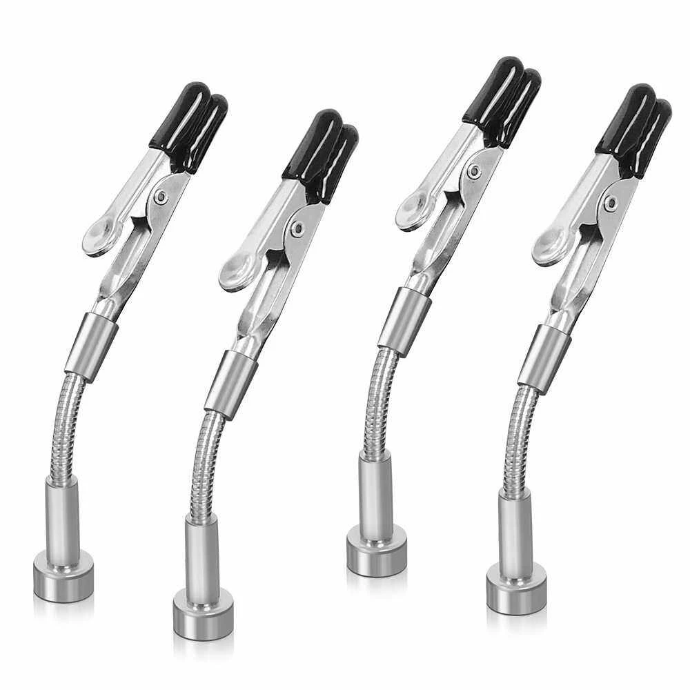 

NEWACALOX Soldering Helping Hands 4 Magnetic Universal Flexible Arm Welding Assistant PCB Clamp Thir Hand Welding Repair Tools