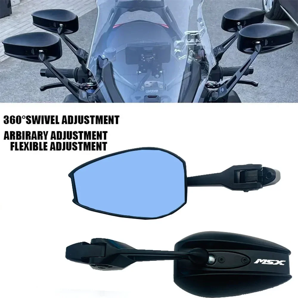 

For Honda MSX125 Grom MSX 125 2013-2022 2021 2020 Motorcycle Adjustabale Side Rearview Mirrors CNC Rear View Mirror