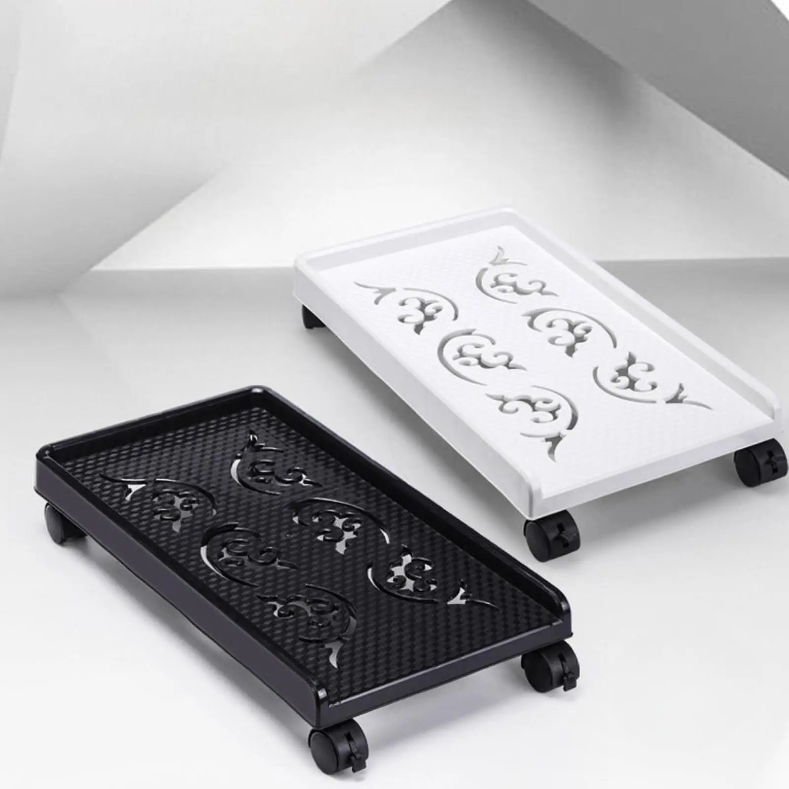 Подставка для компьютерной башни Подставка для ПК подходит для большинства ПК Мобильная вентилируемая прочная напольная тележка Кронштейн для компьютерного хоста для офиса под столом