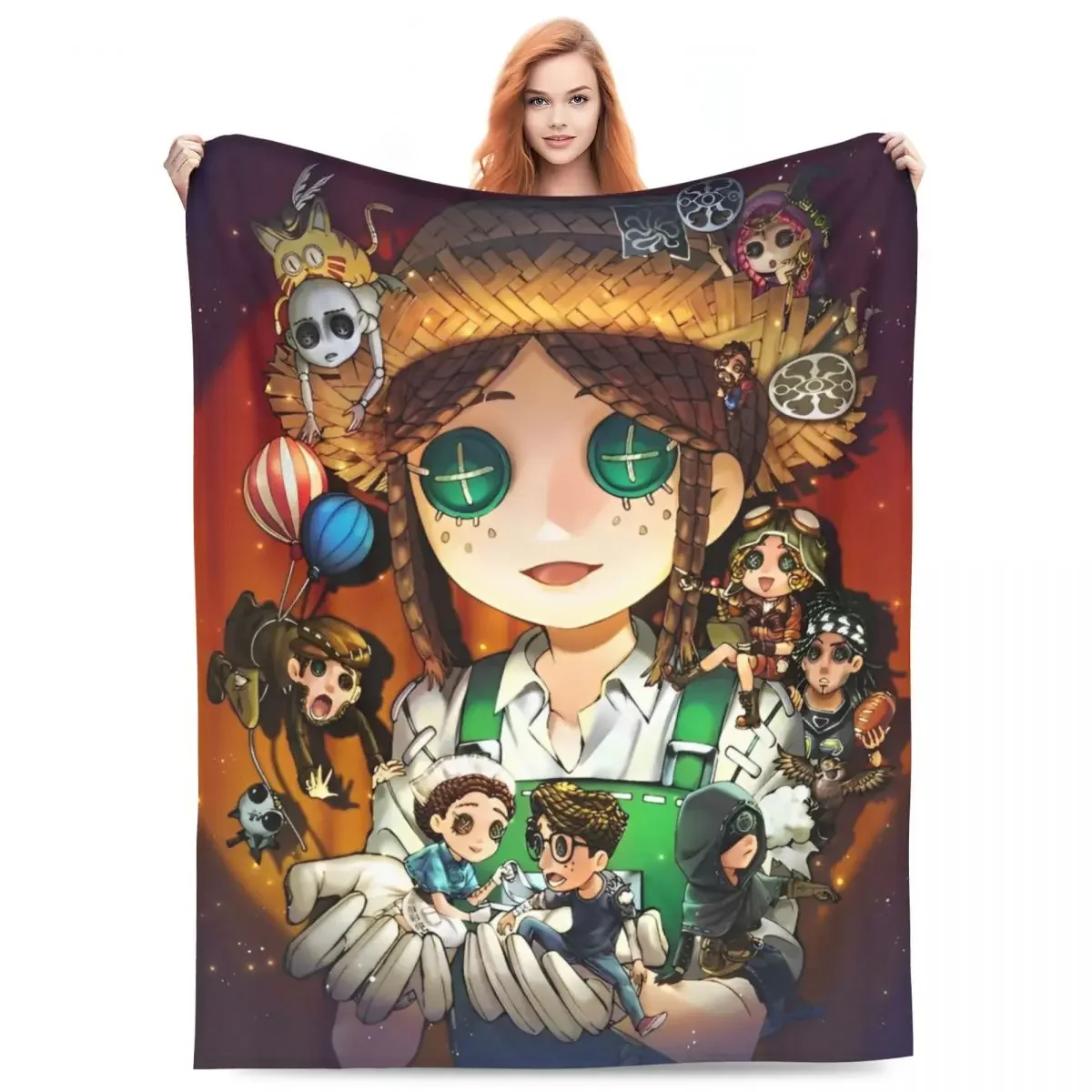 

Identity V Warm Soft Blankets Camping Travel Office Plush Throw Blanket Novelty Living Room Flannel Bedspread Sofa Cover