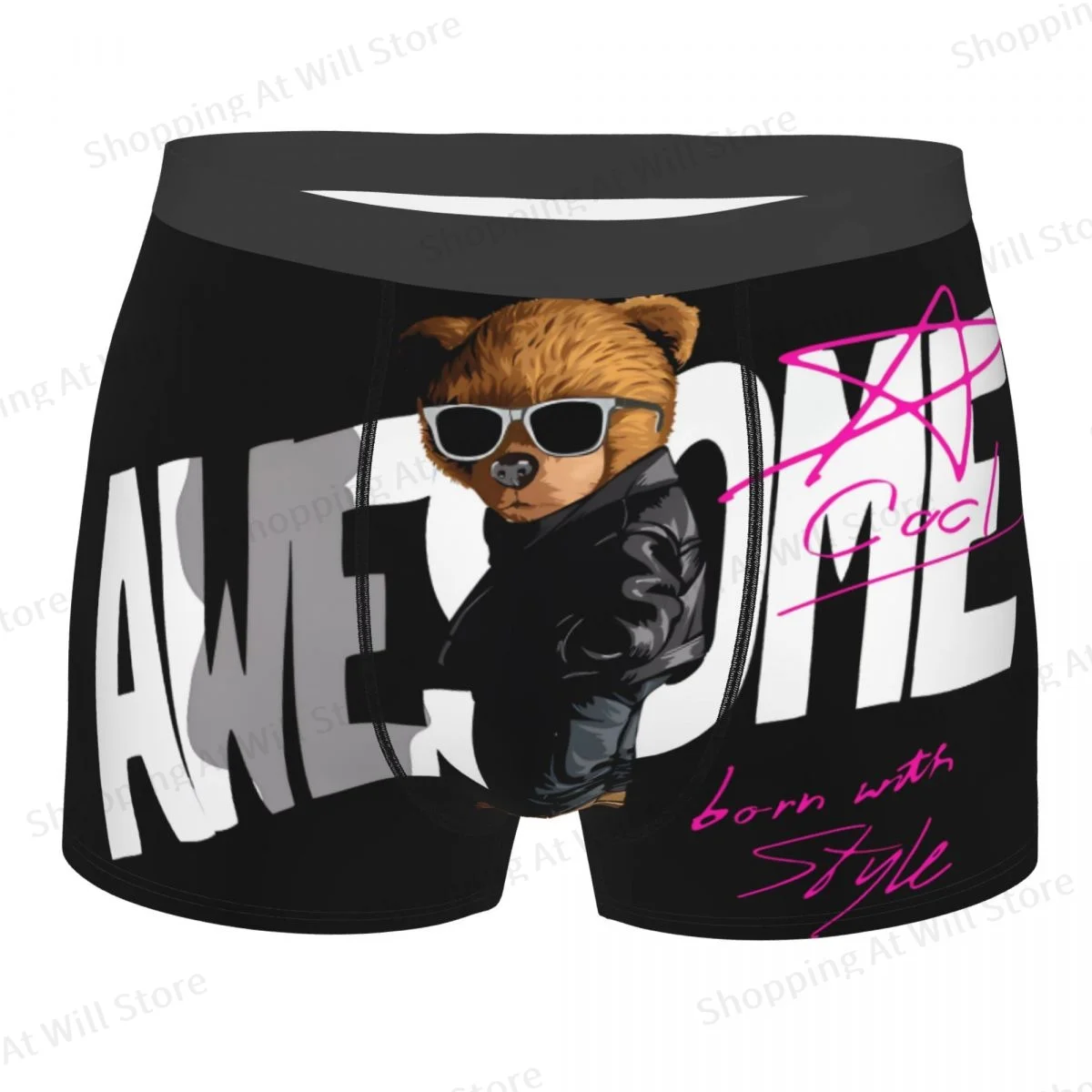 Copy Of Just Say Yup Men Printed Boxer Briefs Underpants Teddy Bear Highly Breathable Top Quality Birthday Gifts