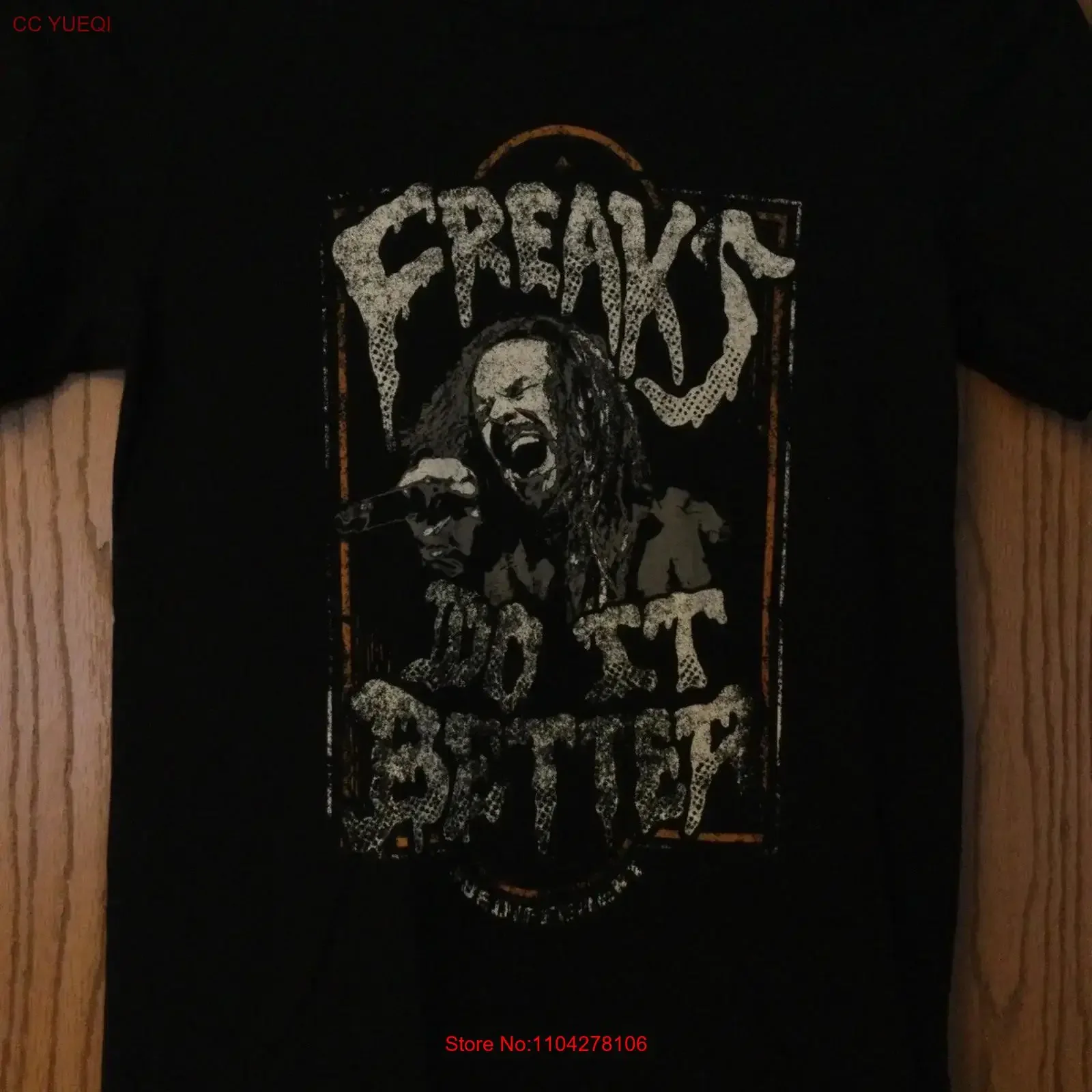 Korn s Jonathan Davis Freaks Do It Better Black T Shirt Canvas vintage Washed Stretched Casual Unisex designer clothes