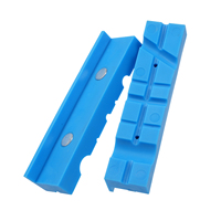 2Pcs Magnetic Protection Strip for Vise Jaws Anti-Skid Pads for Vise Jaws Soft Jaws Bench Vise Strongly Magnetic Vise Jaw Pads