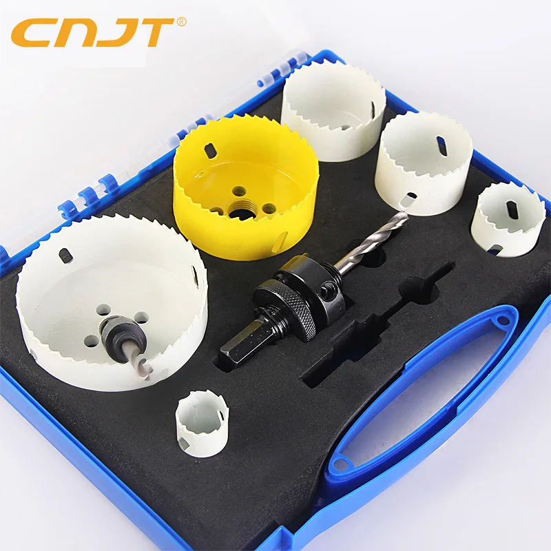 M42 Bimetal hole opener 8PC hole saw set gypsum board PVC board thin woodworking hole drill