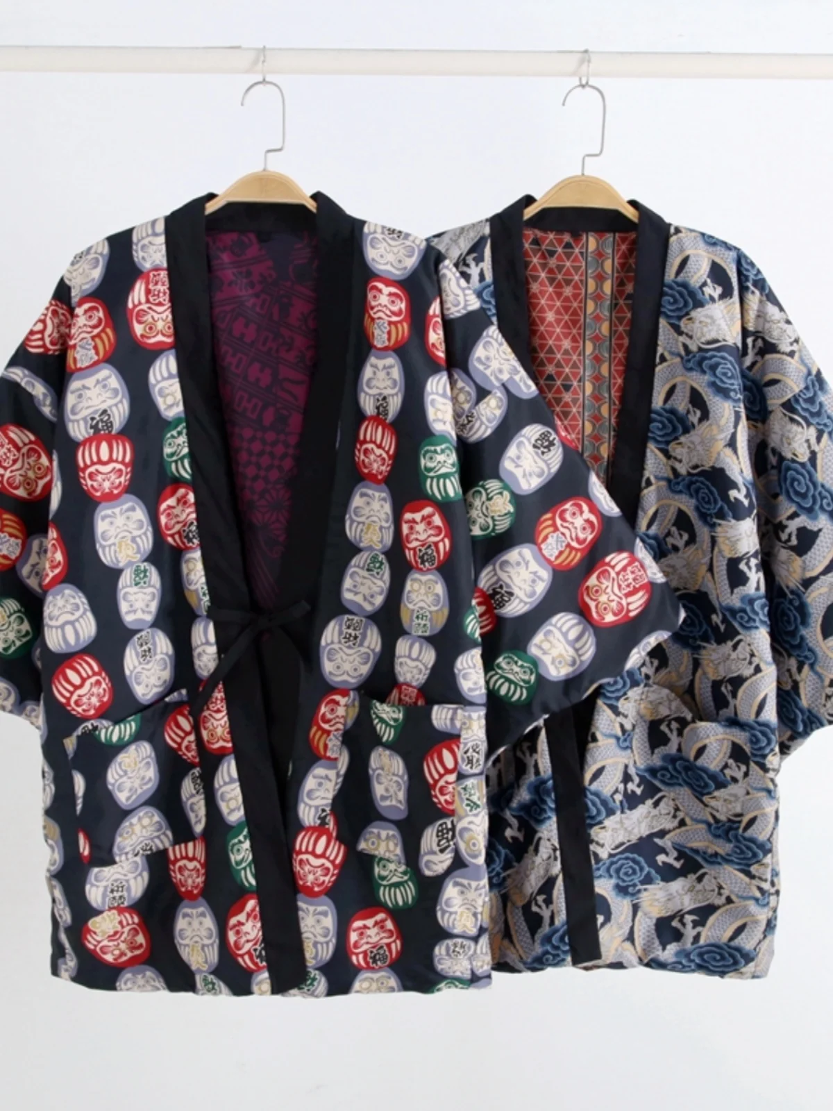 

Hanten Jacket Women Japan Style Winter Kimono Cardigan Cotton Femme Yukata Vintage Folk Style Asian Clothes Pajamas Ladies
