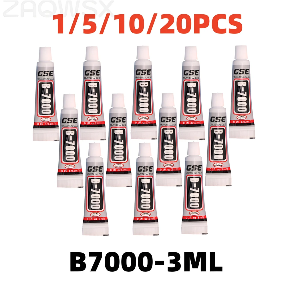 B7000 3ML Glass Plastic Universal DIY Glue B-7000 Clear Contact Phone Repair Adhesive 1/5/10/20 Pieces Clear Glues