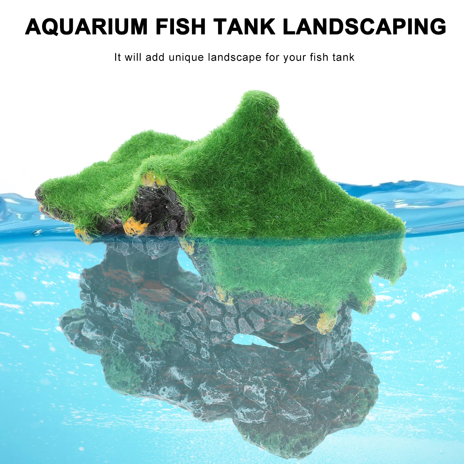 

Fish Hideout for Aquarium Tank Decoration Decorations Green Shrimp Moss Tree Shelter