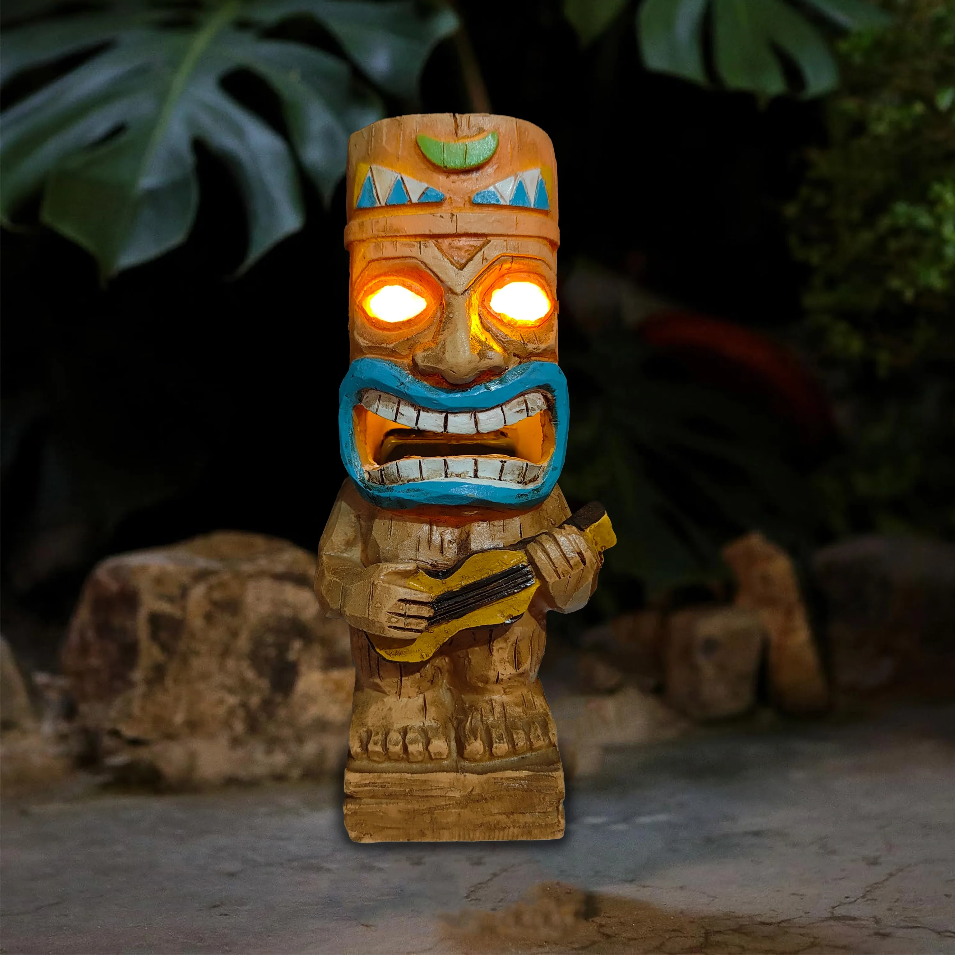 Maya Series Decorations, Tiki Hawaii Maya Tribe Totem Garden Lawn Lights, Solar Lighting, Garden Solar Decorations,