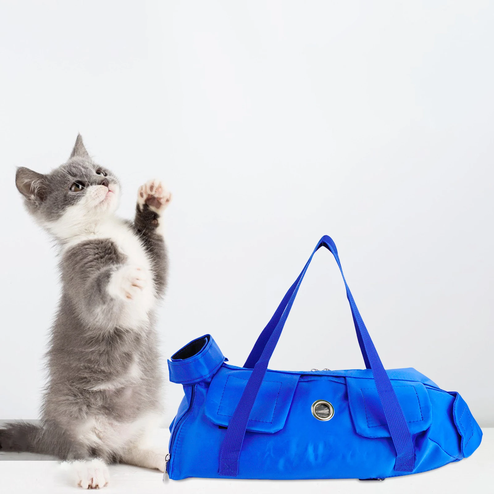 Cat Carrying Bag Nail Clipping Ear Claw Care Pet Grooming Bag Anti Scratching Nail Trimming Small Dog Beauty Hammock Pet Supplie