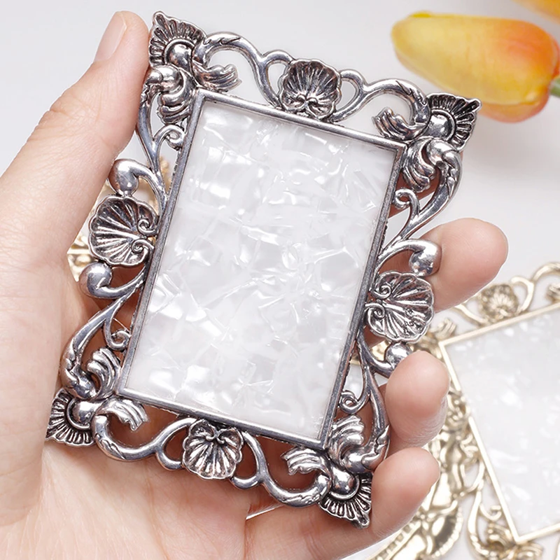 1Pc Oval Square Retro Rhinestones False Nail Art Plate Tips Practice Display Photo Frame Showing Stand Board Palette Nail Tools