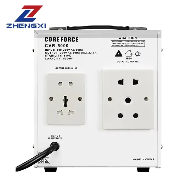Single Phase 3000VA 5000VA Automatic Voltage Regulator Power Supply 100V-260V Home Appliance 220V Voltage Stabilizer