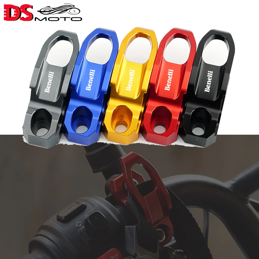 For Benelli TRK 502 TRK502X 800 7/8 22MM Motorcycle CNC Aluminum Brake Master Cylinder Holder Clamp Bracket Hook Helmet Hanger