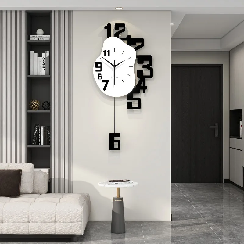 Luxury Wall Clock Living Room Modern Simple Wall Watch Digital Decoration Silent Pendulum Clock Creative Home Decoration
