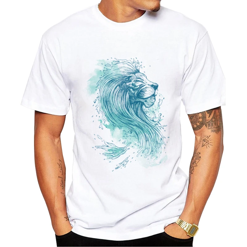 TEEHUB Hipster Street Men T-Shirt Sea Lion Printed Short Sleeve Tshirts Fashion t shirts Cool Essential Tee