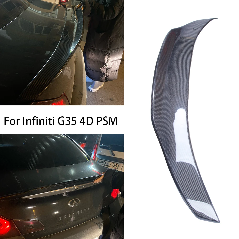 

For Infiniti G series G25 G35 G37 4Door Sedan PSM Style Carbon fiber Spoiler Trunk wing 2007-2014 (not for STC)
