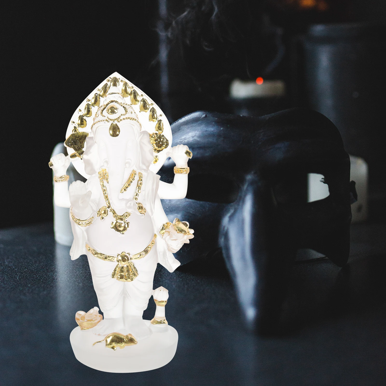 

Figurine Head Resin Statue Home nament Home nament Decorative Accessories Indian Style Buddha Sculpture