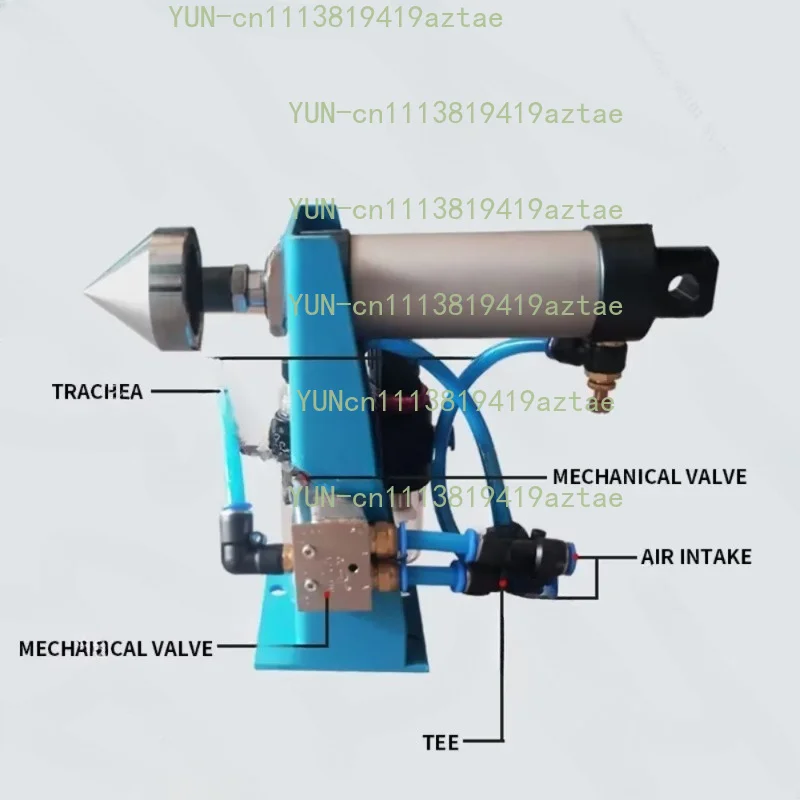 Pneumatic Tailstock Air Tip Jacking Device Thimble Positioner Set For Welding Rotate