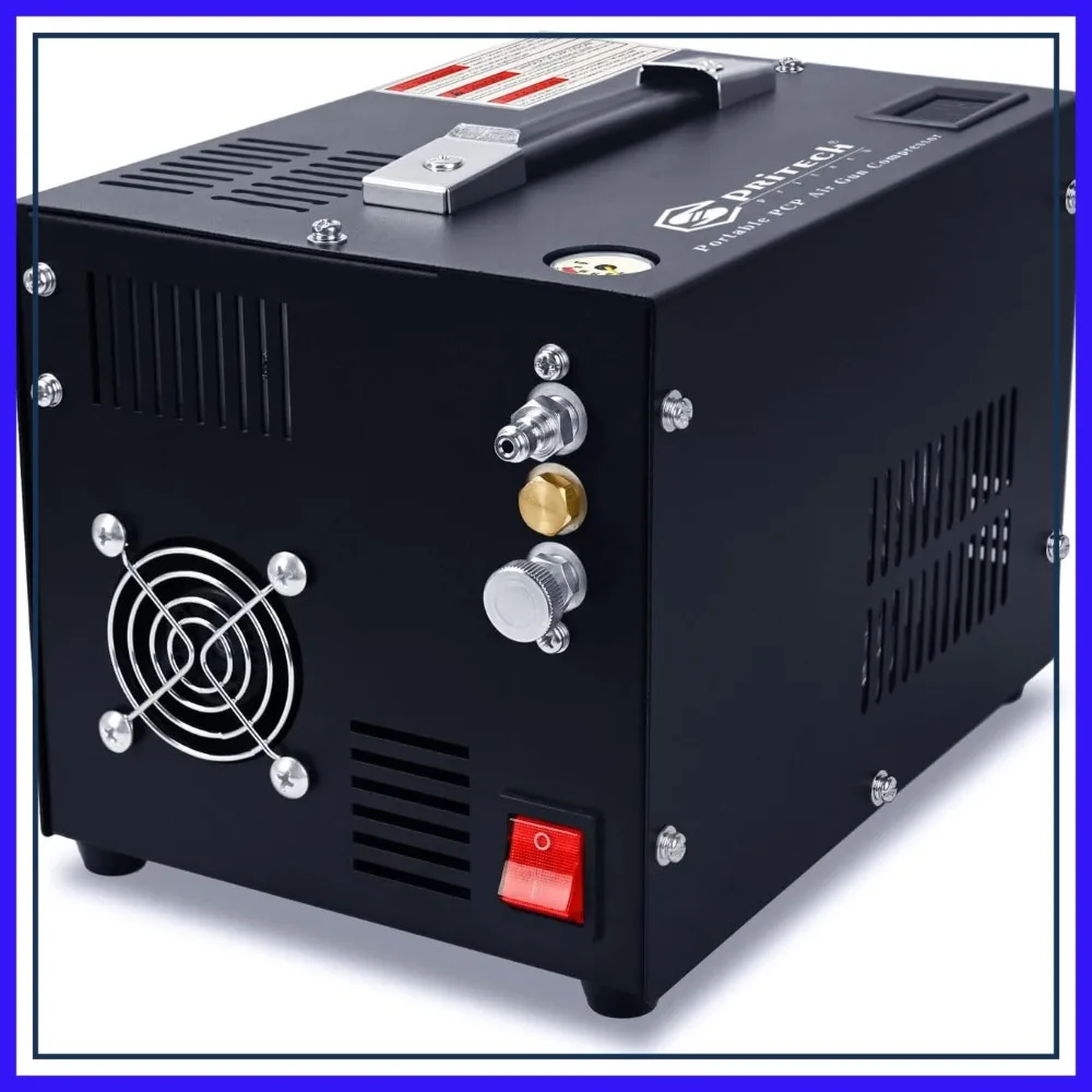 

Portable PCP Air Compressor 4500Psi/30Mpa, Water/Oil-Free, 12V DC or 110V AC with Filter