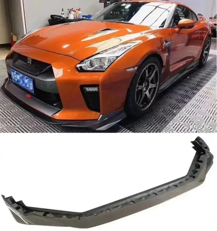 

For Nissan GTR R35 2017 2018 2019 2020 2021 2022 Front Bumper Lip Splitters Cup Flaps Cover Real Carbon Fiber