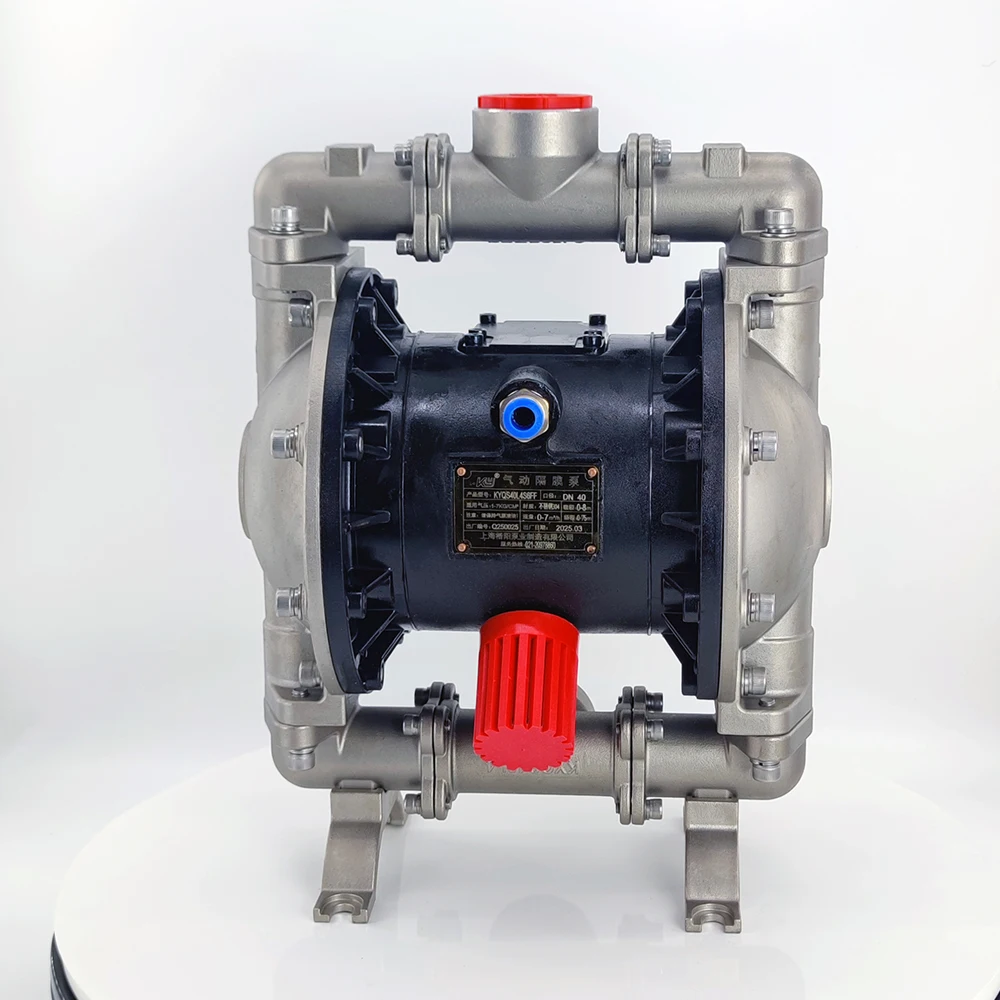 Alkali Resistant High Temperature Stainless Steel Pneumatic Double Diaphragm Pump Wide Flow Range Fast Dispatch Items - 7 Days