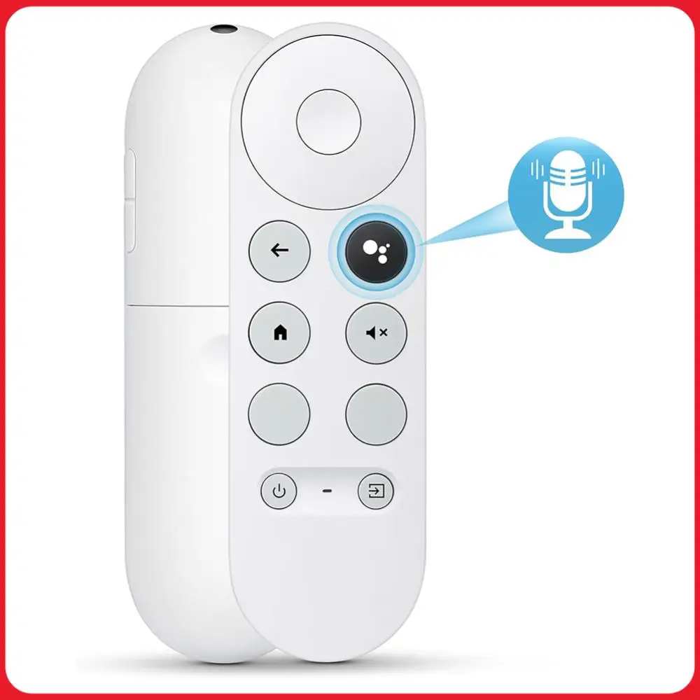 Control remoto G9N9N compatible con Bluetooth, control remoto por voz para Smart TV, control remoto para decodificador, para Google TV Chromecast 4K Snow