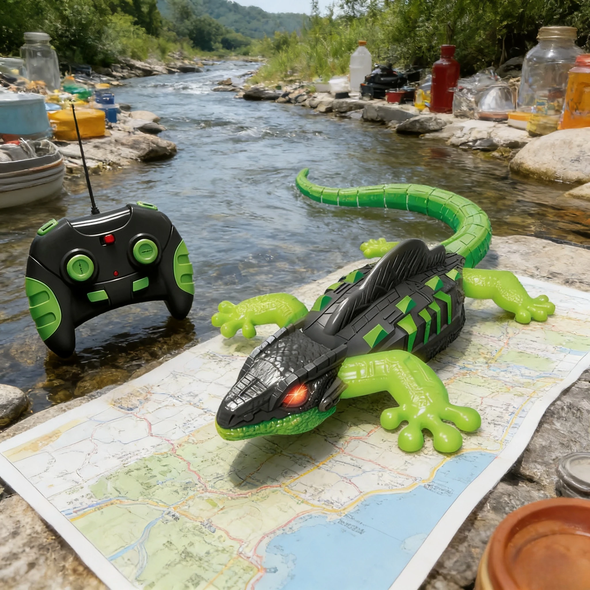 

Remote Control Lizard Toy Realistic Climbing Crawler Remote Control Animals Toy With Light For Christmas Stocking Stuffer Kids