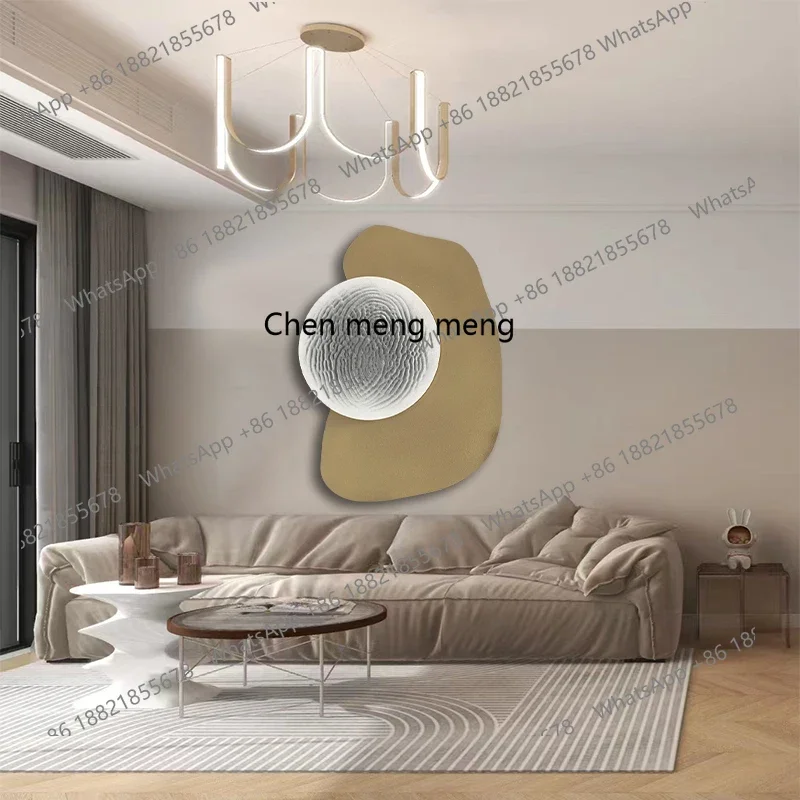 H178Modern abstract sofa background wall hanging painting porch minimalist door three-dimensional relief art mural