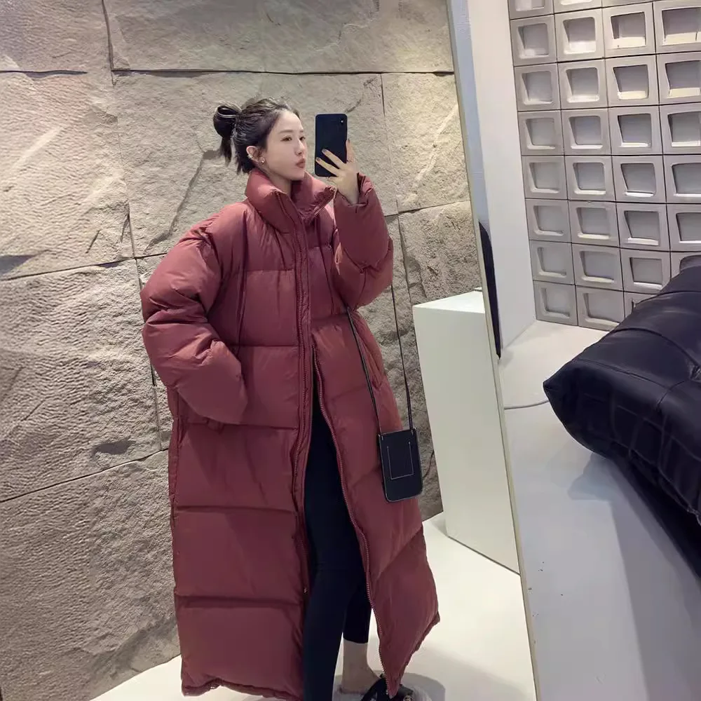 2024 Winter New Down Cotton X-long Parkas Women's Thick Warm Korean Padded Jacket Winter Clothes Waterproof Women Puffer Coat