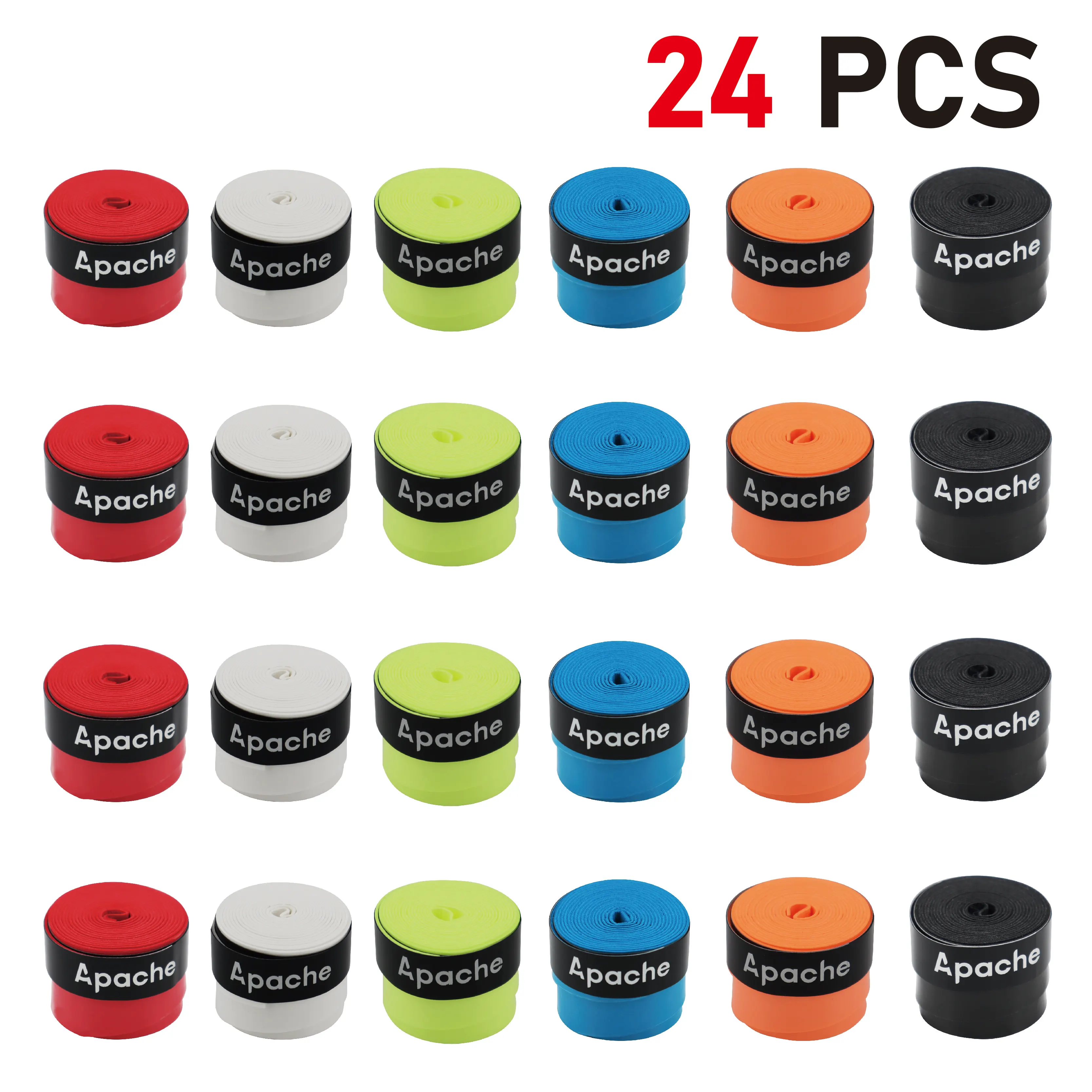 

24PCS Overgrip Tennis Racket Overgrip for Paddle PU Polyester Tennis Accessories Training Sweatband