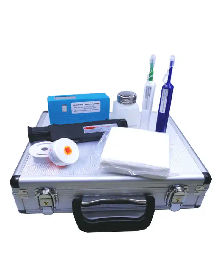 

Fiber optic Inspection Microscope Fiber Cleaning Optical Connector Cleaning Tool kit Fiber Optic Cleaning Tool Kits