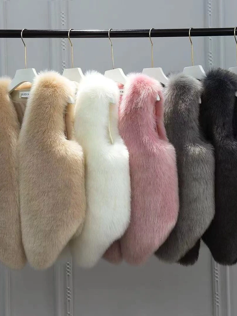 

Зимний жилет из искусственного меха, женский новый корейский жилет для молодежи, утягивающая мода, модное женское джемтовое пальто