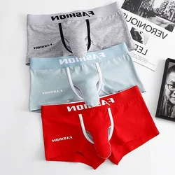 Moda masculina roupa interior elefante nariz grande pênis bolsa confortável boxer shorts calcinha de algodão respirável cuecas masculinas