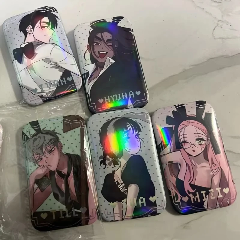 1/6Pcs Set Alien Stage Anime Badge Pins, Mizi Sua Till Ivan Hyuna Luka Character Brooch Pins, Cosplay Backpack Clothing Decor