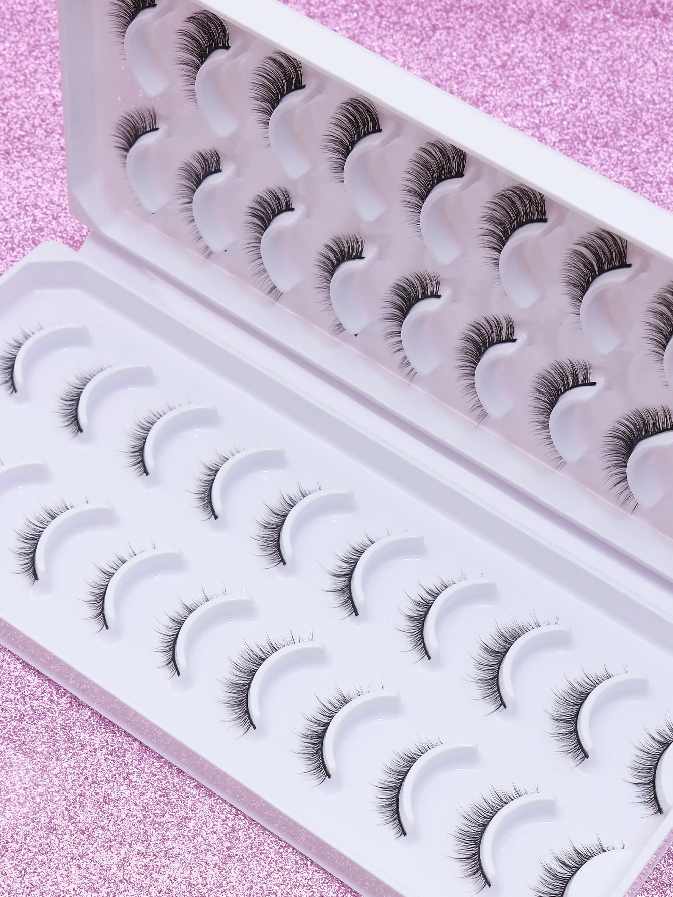 AYRMILLA 20 Pairs natural Lashes mix Mink Eyelashes Winged End Eye Elongated Eyelashes Natural long full false lashes Makeup