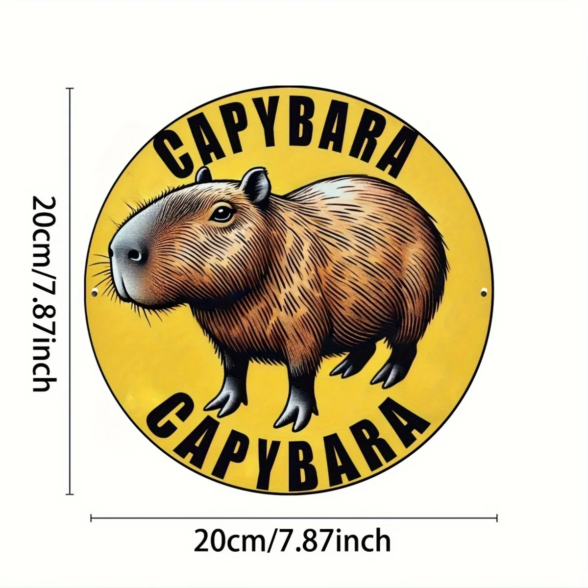 لافتة ألومنيوم كابيبارا العتيقة، عبوة واحدة - لوحة فنية جدارية معدنية متينة للمنزل، البار، ديكور المزرعة، سيج ريترو مضحك داخلي وخارجي