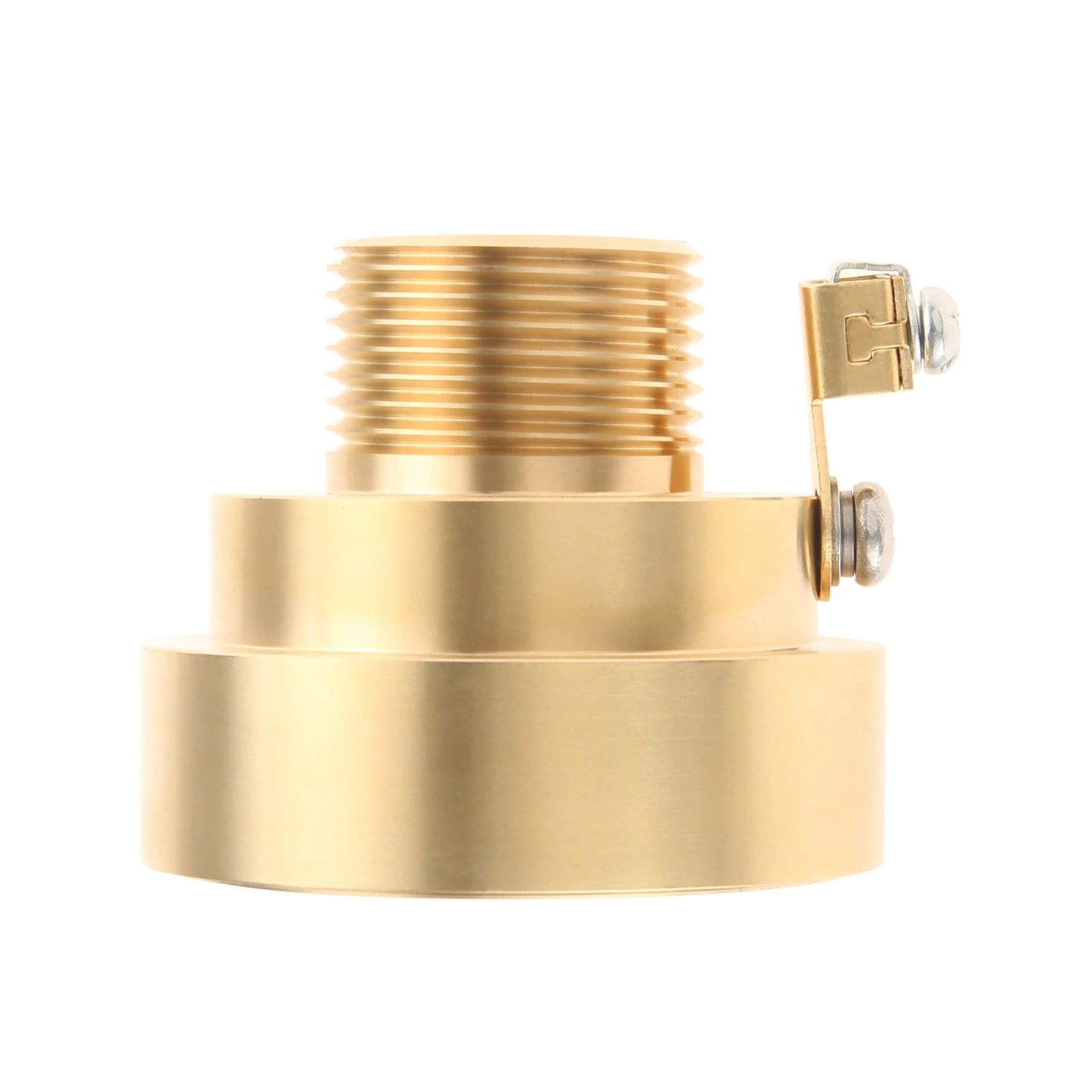 Brass Deck Jet Fountain Nozzle Single-Hole Swimming Pool Water Deck Jet Fountain Crown Nozzle with Grounding Lug 1'' Male Thread