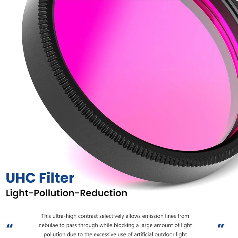 2-Zoll-UHC-Filter für Astronomie-Teleskope zur Beobachtung des Weltraums und Nebel Ultra-Hochkontrast-Filter M48-Gewinde Astrofotografie Visuell – Detail 3