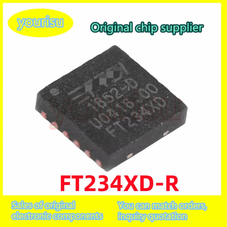 1-100Pcs/Lot New original FT234 FT234XD-R FT234XD SMD QFN12 USB to serial port interface IC chip