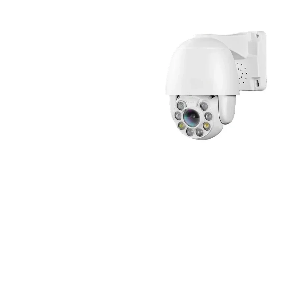 Mini câmera IP 4K POE 5X PTZ Dome externa 2,7-13,5 mm zoom óptico luz dupla segurança CCTV