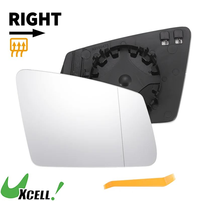 

UXCELL Car Right Side White Mirror Glass with Back Heated for Mercedes Benz A Class 2013-2018 W176 B Class 2012-2018 W246