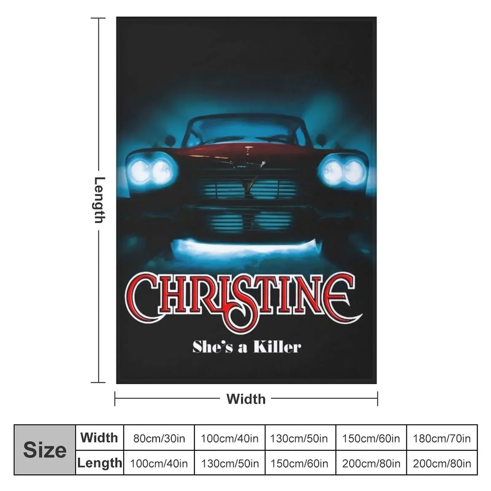 movie car christine and steven spielberg Throw Blanket Thins Decorative Beds Blankets