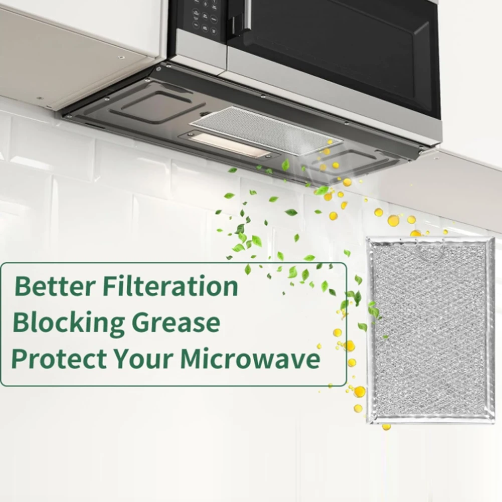 

B01C-4PCS Microwave Filter Replacement For GE WB06X10309/ WB06X10359 Microwave Vent Filter Icrowave Grease Filter